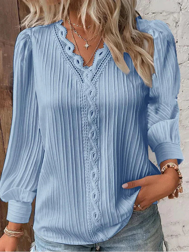 Anna - Lässige Bluse Mit Druck Für Damen